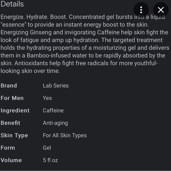 NIB Lab Series Skincare For Men Solid Water Essence - Picture 6 of 6